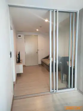 ให้เช่าคอนโด ใกล้ MRT สำโรง (YL23): ให้เช่า คอนโด The Kith Plus Sukhumvit 113 28 ตรม. สภาพดีมาก แต่งสวย พร้อมอยู่