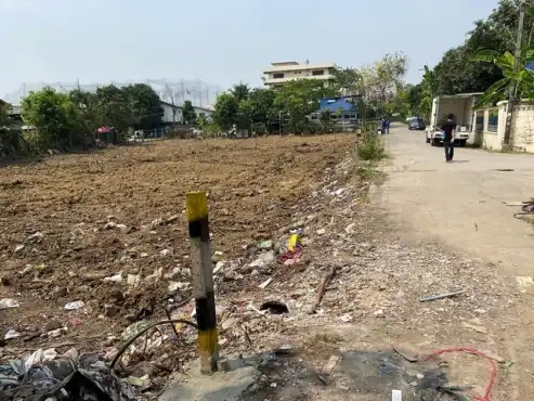 ให้เช่าที่ดิน บนถนน โพธิ์แก้ว: ขายที่ดิน เนื้อที่ 1 ไร่ 40 ตรว ซอยรามอินทรา42 ย่านนวลจันทร์ แปลงใหญ่หัวมุมติดถนนซอย ปากซอยติด MRT รามอินทรา กม.6