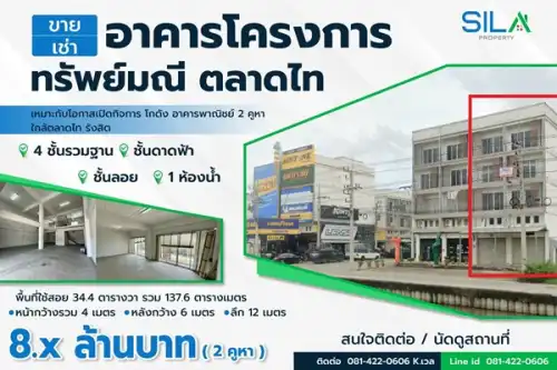 Commercial building-Shophouse For Sale Khlong Luang - Latest location and terms: -