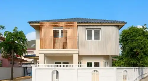 ขายบ้านเดี่ยว ถนนวัชรพล บ้านจัดสรร บ้านมือสองราคาถูก: ขายบ้านเดี่ยว 2 ชั้น 78 ตรว. ทองสถิตย์วิลล่า รามอินทรา 34 รีโนเวทใหม่ สไตล์ Modern Tropical-Industrial ใกล้รถไฟฟ้า ใกล้ท