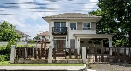 ขายบ้านเดี่ยว ถนนสุวินทวงศ์ บ้านจัดสรร บ้านมือสองราคาถูก: ขายบ้านเดี่ยว2ชั้น61.9ตร.ว หมู่บ้านเพอร์เฟคพาร์คสุวรรณภูมิ2หน้าโครงการถนนร่มเกล้าเขตมีนบุรี