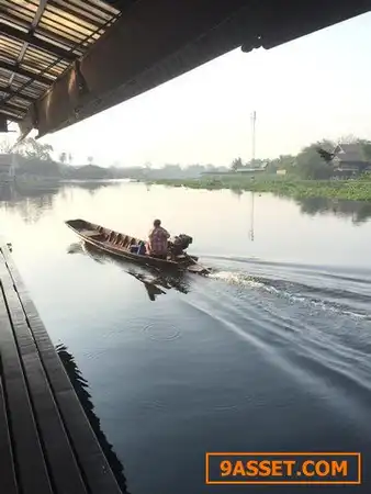 สำนักงาน ขายเซ้งร้านอาหารแพริมน้ำติดแม่น้ำท่่าจีน ติดสถานที่ท่องเที่ยวมีชื่อเสียงตลาดน้ำวัดดอนหวาย นครปฐม