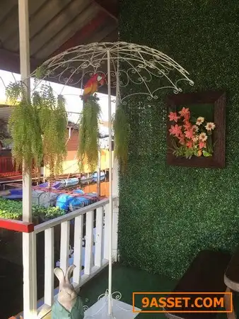 สำนักงาน ขายเซ้งร้านอาหารแพริมน้ำติดแม่น้ำท่่าจีน ติดสถานที่ท่องเที่ยวมีชื่อเสียงตลาดน้ำวัดดอนหวาย นครปฐม