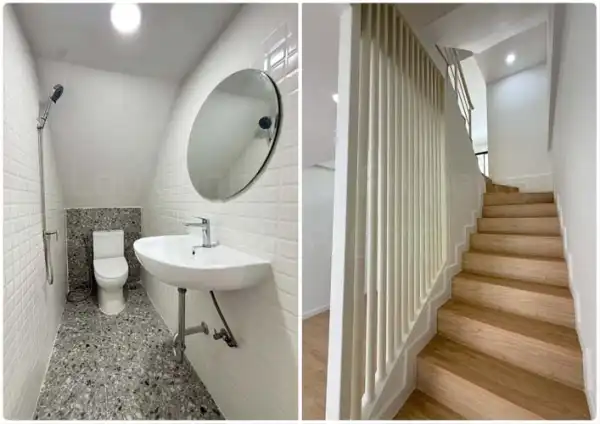 Townhouse-Home TH-127: Newly renovated 4-story townhome, 18 sq.wa, Sarannon Village, Tiwanon Road, Pakkret, Nonthaburi.