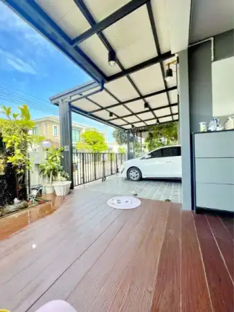 บ้านเดี่ยว พร้อมเฟอร์ฯครบ ใกล้บางใหญ่ซิตี้ 950 ม.บางบัวทอง-340 ละหาร บ้านเดี่ยว 2 ชั้น 3 นอน 2 น้ำ 141 ตร.ม.